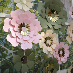 Paper Flower for Birthday Wedding Party Backdrop Nursery Wall Home Decor (10 Inc