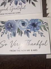 10 after wedding thank you cards with envelopes. 4×6. From The New Mr. & Mrs.