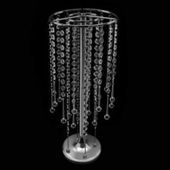 10pcs Crystal Flower Stand Silver Table Centerpieces for Wedding Party Decor