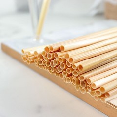 100 NATURAL 6″ Wheat Sustainable DRINKING STRAWS Party Events Home Decorations