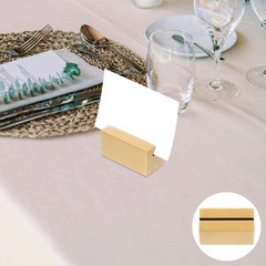 2 Pcs Restaurant Menu Card Clips Reception Table Numbers Holders