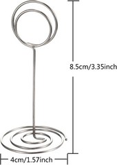 24 Pieces 3.35 Inch Table Number Holder Place Card Photo Holder Picture Name