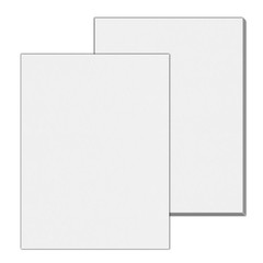 20 Sheets, 130 lb (350 gsm) – Thick Heavy White Cardstock, 20 Pieces,