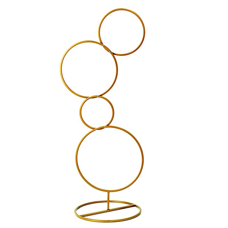 3 ft Metal Hoops Pillar Backdrop Stand Party Events Reception Home Supplies
