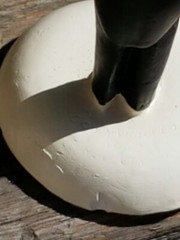 2 PAIRS VINTAGE 1947 WEDDING CAKE TOPPERS BRIDE / GROOM COAST NOVELTY CHALKWARE