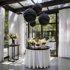 Yescom 4PCS 7″ Small Disco Ball Mirror Mini Hanging for Party Events Wedding