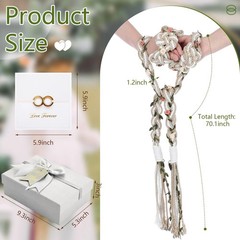 ReliThick Wedding Lasso Handfasting Cord for Wedding Ceremony Rustic Lasso La