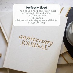 Anniversary Journals for Couples – Wedding Notebook & More – Cute Taupe