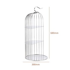 Avian Enclosure Pastry Stand Elegant Design Three-Tier Pastry Stand Sturdy