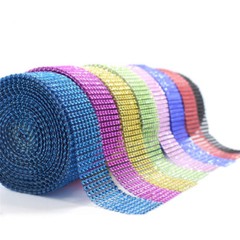 10Yards 8Rows Diamond Mesh Wrap Roll Rhinestone Crystal Ribbons Wedding Decor