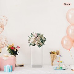 10Pcs Acrylic Flower Stands Wedding Vase Centerpiece Tall Flower Stand 15.8″ H