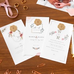 60Pcs Wax Seal Stickers, Wedding Invitation Envelope Seal Stickers Adhesive B…