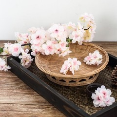 4 BLUSH 40″ tall Bushes with Silk Cherry Blossoms Flowers Party Wedding Bouquets