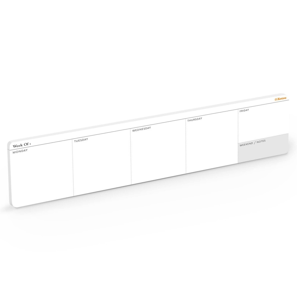 Notsu Weekly Planner Notepad | Tear Off Desk Calendar Pad, Undated | Mini Des…