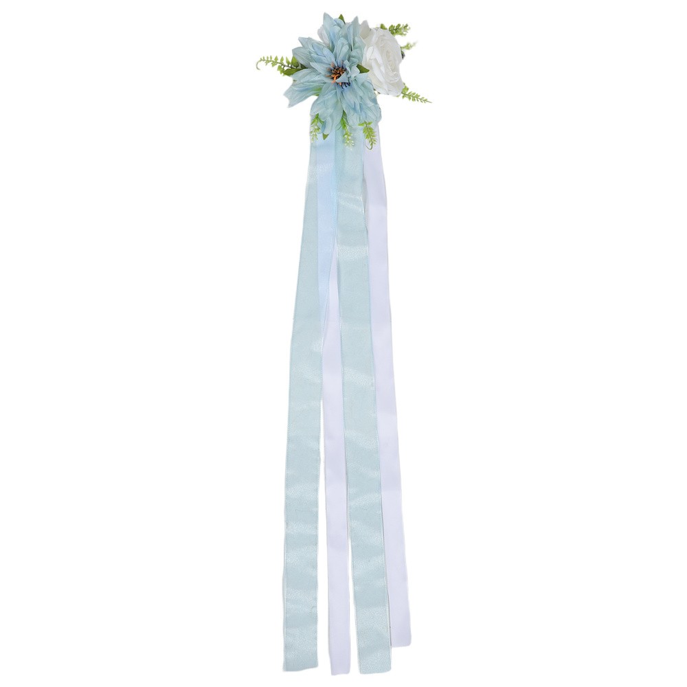 Silk Fabric Wedding Car Flower And Chair Back Artificial Floral Decor