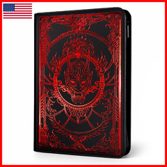 Sleevechief Blood Oni Trading Card 360 Card Zipper 9 Pocket Side Loading Pages