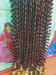 Indian Wedding Gralands pom pom Strings Door Hanging Decoration Event lot 5pcs