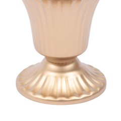 10 Pcs Trumpet Gold Metal Vases Wedding Party Centerpieces Retro Decor Vase