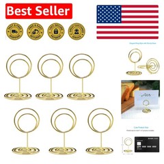 20pcs Elegant Gold Table Number Holders for Weddings & Events – Sturdy Design