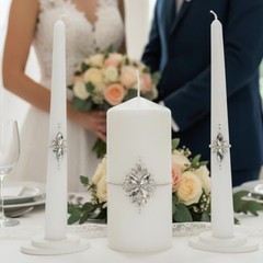 Magik Life Unity Candle Set – 6 Two 10 Taper Burning Unity For Marriage In Usa