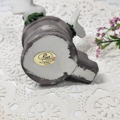 Vintage Wishing Well Cake Topper Bisque Porcelain Lovebirds Dove Figurine