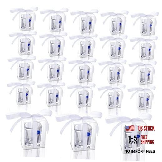 WANGDEFA 20-Piece Shot Glass Gift Box – 2.36 X 2.36 X 3.15 Inch Bags for
