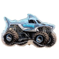 85cm (33″) Monster Jam » » Foil Balloon – Monster Truck Shaped Megalodon