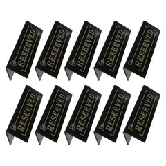10 Pcs Acrylic Reserved Table Cards Tent Sign Birthday Hosts Wedding