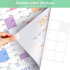 24″ x 36″ Exellewis 2026-2027 Academic Wall Calendar, July 2026 to June 2027,…