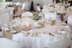 108″ x14″ Inch Burlap Table Runner Natural Jute High Quality Wedding Event Party
