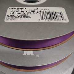 #3 Satin Purple 100 Yard Corsage Ribbon 9/16″ Corsages Bouquet Wedding Prom