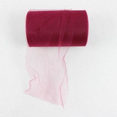 Lot of 4 Rolls Tulle Varied Colors Partially Used Craft Material