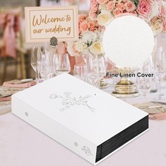 Lanpn Wedding Photo Album 4×6 300 Pocket 4×6/300 Photos, OUR WEDDING – White
