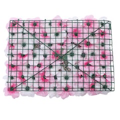 Flower Wall Panel 24″ x 16″ Artificial Roses Dahlias for Wedding & Party