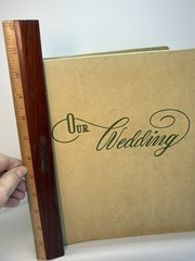Vintage Wedding Album 17 Photos Ephemera 8”x10” Black and White 1953