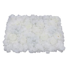 6Pcs Artificial Flower Wall Panels Floral Silk Rose Wall Wedding Backdrop Decor