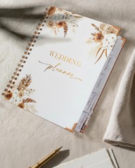 Beautiful Boho Wedding Planner Book and Organizer – Enhance Excitement and Makes