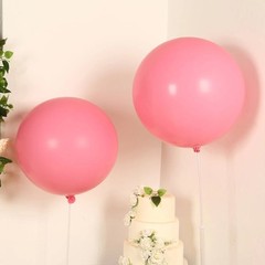5 PINK 36″ Biodegradable Latex Matte Pastel Balloons Party Wedding Decorations