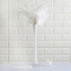 12 pcs 13-15″ long White Genuine Ostrich FEATHERS Wedding Party Centerpieces