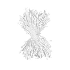 400 PCS 552.5mm Mini White Double Head Flower Stamen Artificial Floral Craft