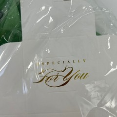 50 Pack White Especially For You Favor Boxes with Green Ribbon 2.5 Inch