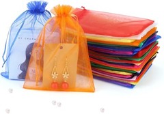 10 Colors Organza Drawstring Gift Bags for Jewelry Party Wedding Multicolor
