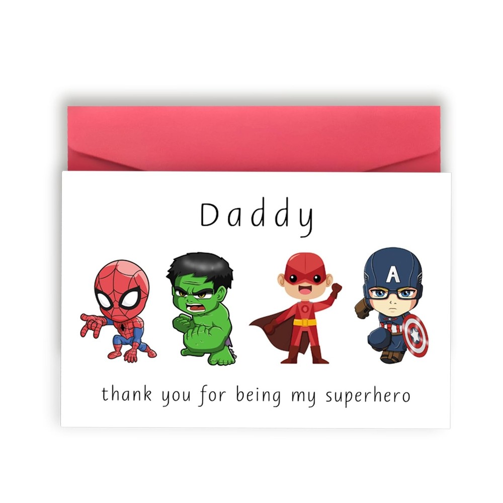Cute Thank You Card for Daddy, Hilarious Father’s Day Card for Dad, Lovely Da…