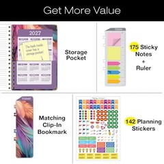 HARDCOVER 2026 Planner, 7″x9″: 14 Months (November 2025 7″ x 9″ Pastel Peacock
