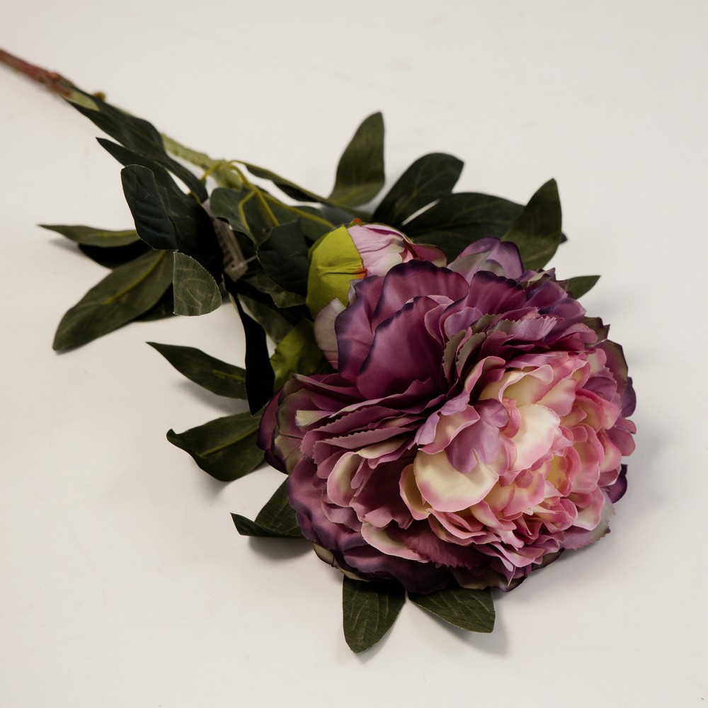 Artificial Silk Peony Pongee 2 Head 90 cm Stem 4 Colours Wedding Decor
