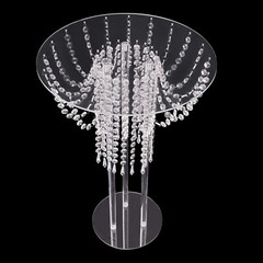 2Pcs 23.62in Clear Acrylic Flower Stands For Wedding Aisle Reception Decor
