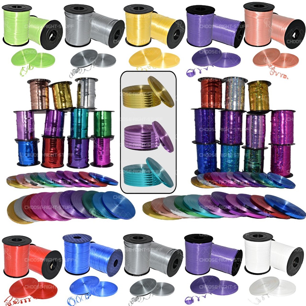 Wholesale 10-200M Curling Foil Balloon string Ribbons tie Wedding Wrapping Gifts
