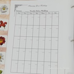 Your Perfect Wedding Planner Cathy Bouchard Floral 3-Ring Binder Organizer Forms