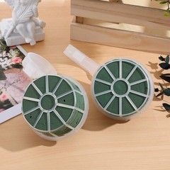 4Pcs Reusable Bridal Bouquet Holders Plastic Flower Arrangement Handle Green