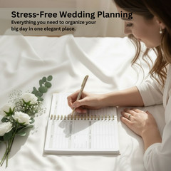 Wedding Planner & Organizer Book, Undated Guides & Tips Gift for Engaged Couples